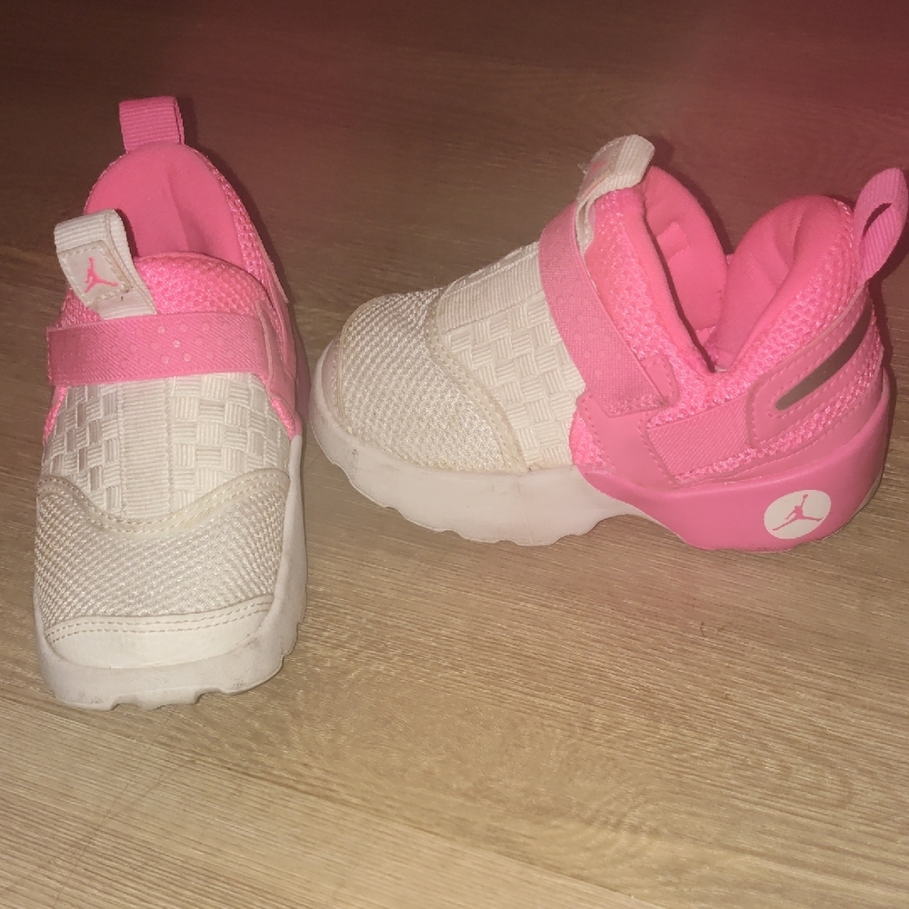 Pink and White Jordans